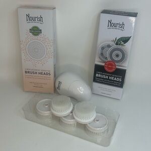 Nourish Facial Cleansing Brush Set with Replacement Heads